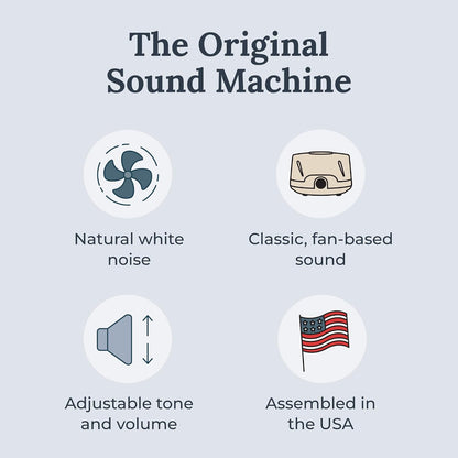 Dohm Classic (White) The Original White Noise Sound Machine, Soothing Natural Sounds from a Real Fan, Sleep Therapy for Adults & Baby, Noise Cancelling for Office Privacy & Meditation