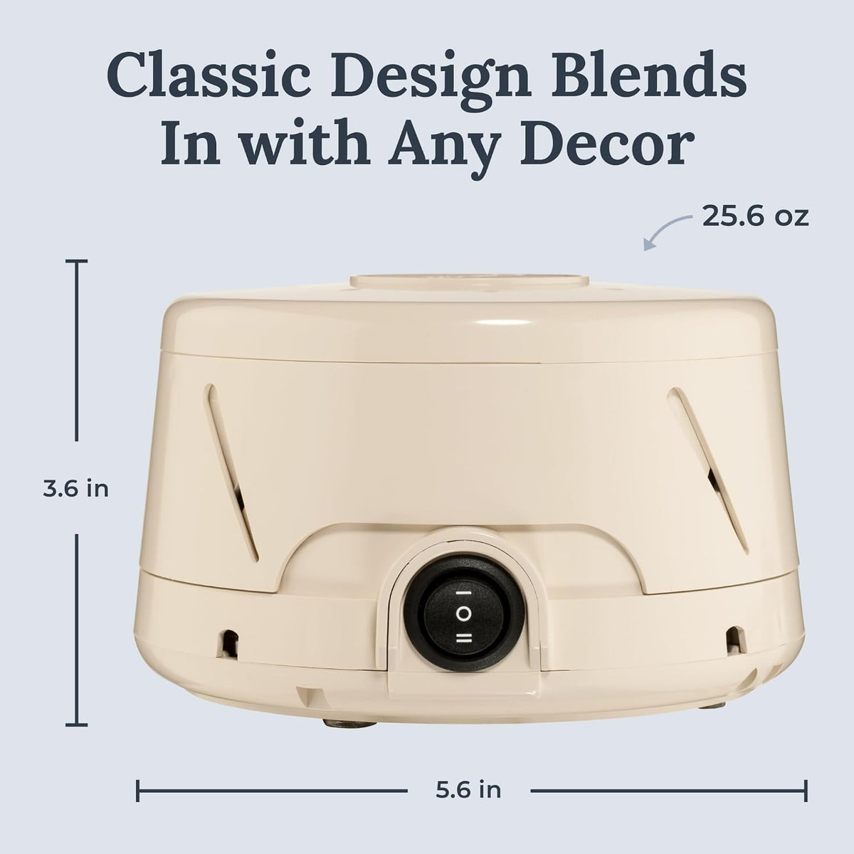 Dohm Classic (White) The Original White Noise Sound Machine, Soothing Natural Sounds from a Real Fan, Sleep Therapy for Adults & Baby, Noise Cancelling for Office Privacy & Meditation