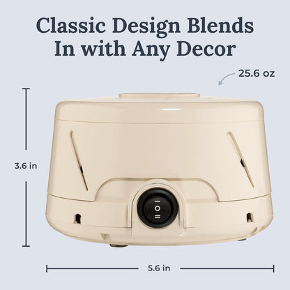 Dohm Classic (White) The Original White Noise Sound Machine, Soothing Natural Sounds from a Real Fan, Sleep Therapy for Adults & Baby, Noise Cancelling for Office Privacy & Meditation