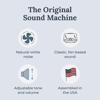 Dohm Classic (White) The Original White Noise Sound Machine, Soothing Natural Sounds from a Real Fan, Sleep Therapy for Adults & Baby, Noise Cancelling for Office Privacy & Meditation