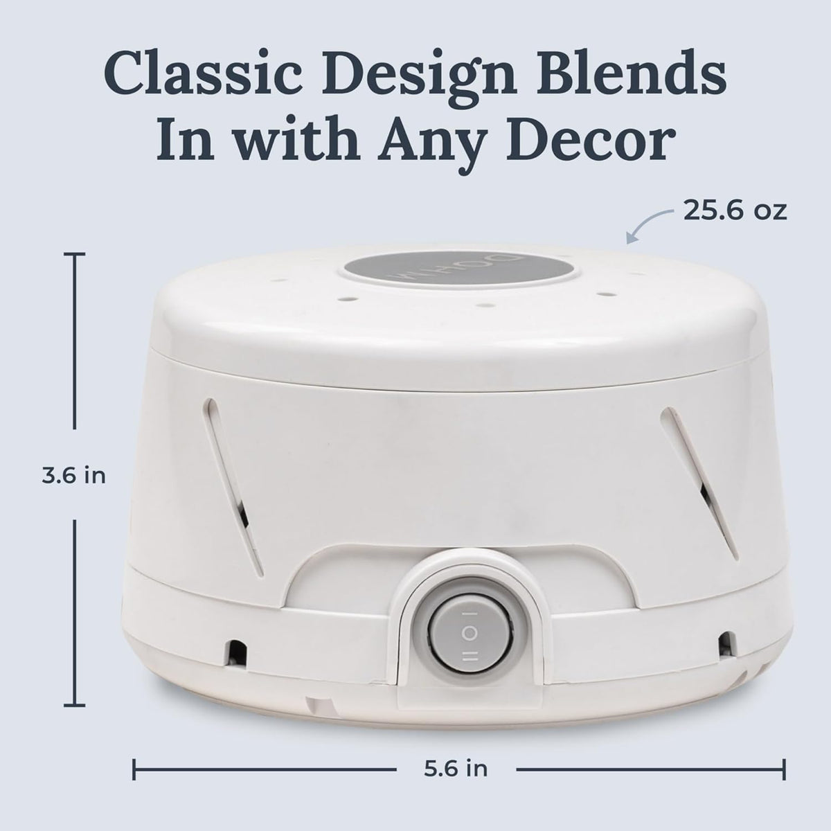 Dohm Classic (White) The Original White Noise Sound Machine, Soothing Natural Sounds from a Real Fan, Sleep Therapy for Adults & Baby, Noise Cancelling for Office Privacy & Meditation