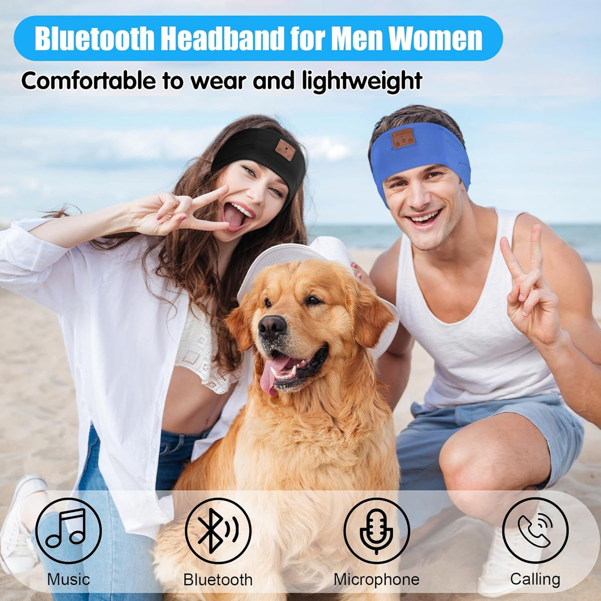 2-Pack Sleeping Headphones Bluetooth Headband, Bluetooth 5.4 Headband Headphones with Ultra-Thin Speakers, Headphones Headband for Side Sleepers, Running, Insomniac, Travel, Meditation（Black&Grey