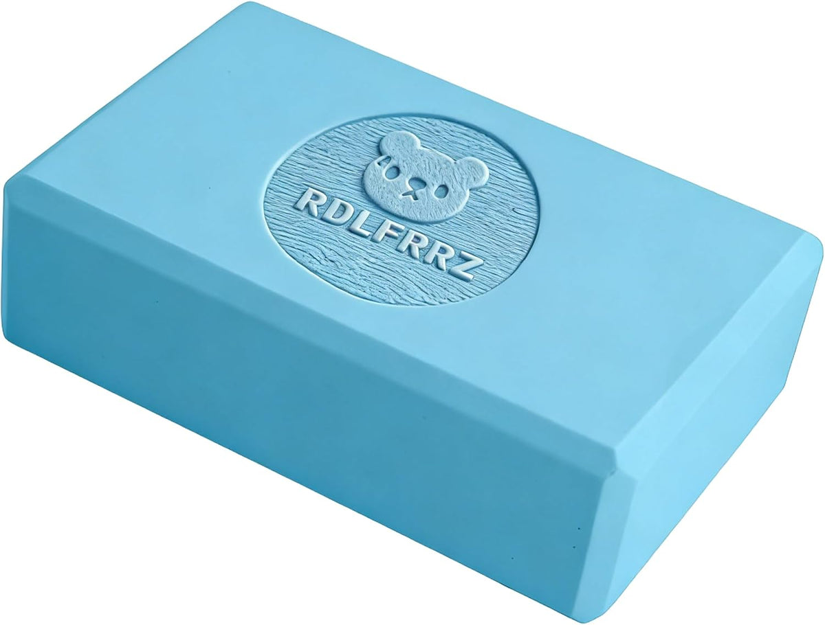Premium Yoga Blocks - Non-Latex EVA Foam with Non-Slip Grip & Beveled Edges - Multiple Colors Available - Ideal for Yoga, Pilates, Meditation - Boost Stability, Balance and Deep Stretching