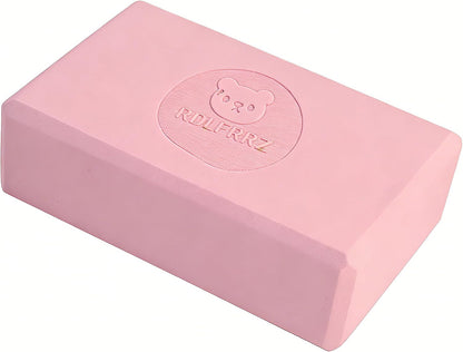 Premium Yoga Blocks - Non-Latex EVA Foam with Non-Slip Grip & Beveled Edges - Multiple Colors Available - Ideal for Yoga, Pilates, Meditation - Boost Stability, Balance and Deep Stretching