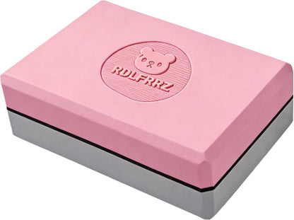 Premium Yoga Blocks - Non-Latex EVA Foam with Non-Slip Grip & Beveled Edges - Multiple Colors Available - Ideal for Yoga, Pilates, Meditation - Boost Stability, Balance and Deep Stretching