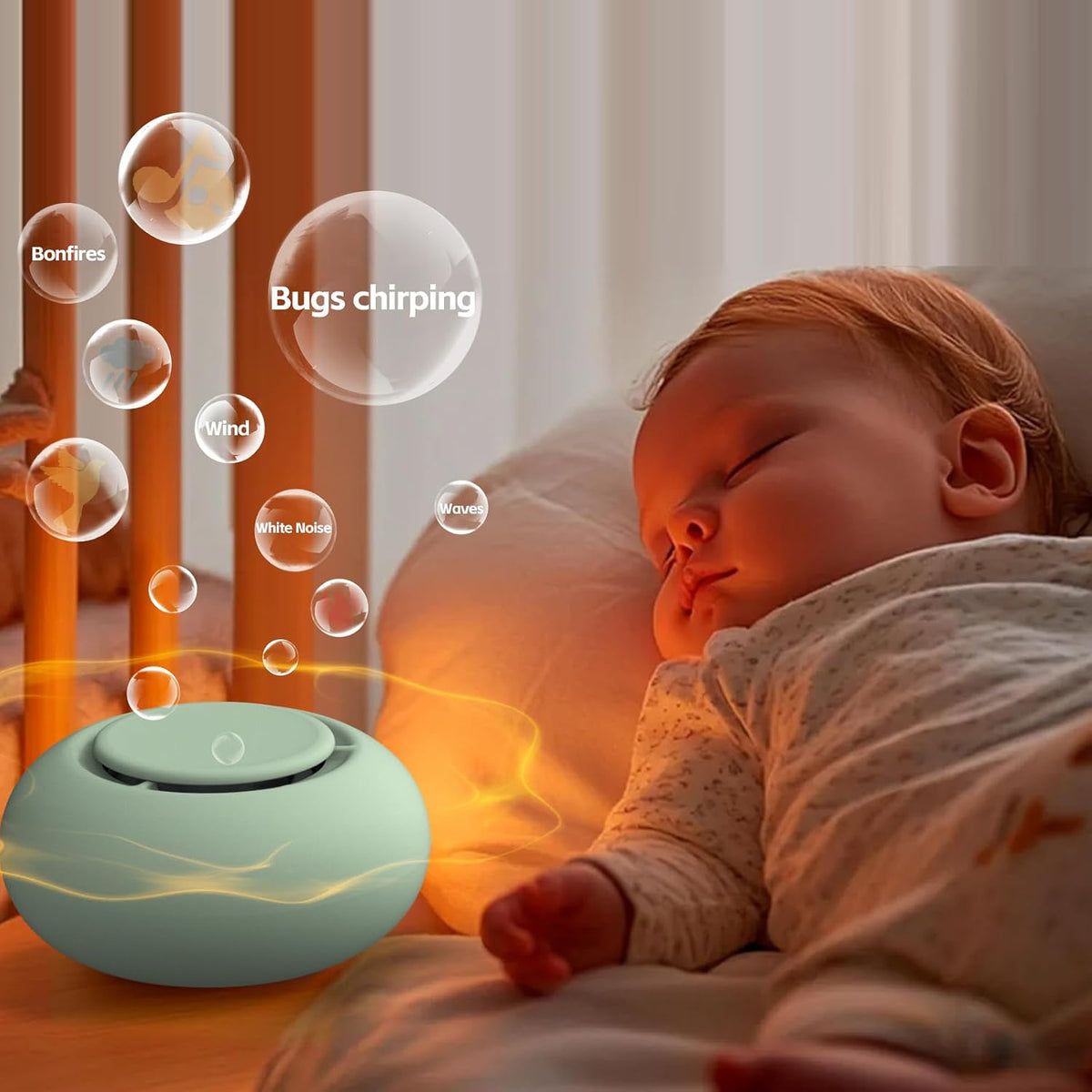 Portable Baby Sound Machine & Essentials for Babies & Kids-Putty