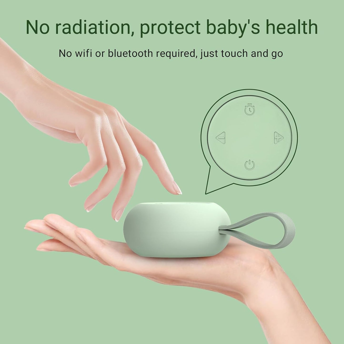 Portable Baby Sound Machine & Essentials for Babies & Kids-Putty