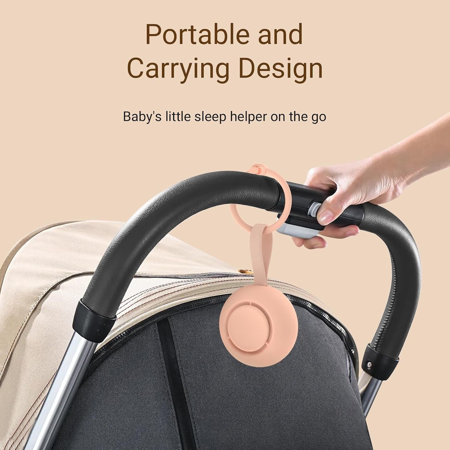 Portable Baby Sound Machine & Essentials for Babies & Kids-Putty