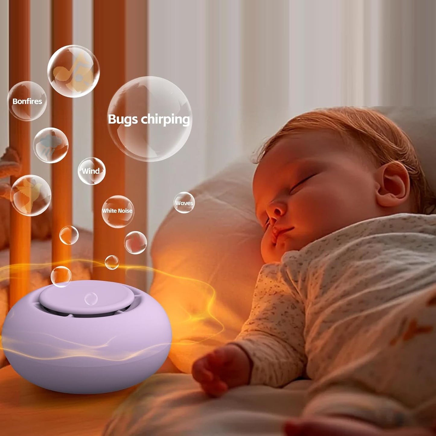 Portable Baby Sound Machine & Essentials for Babies & Kids-Putty