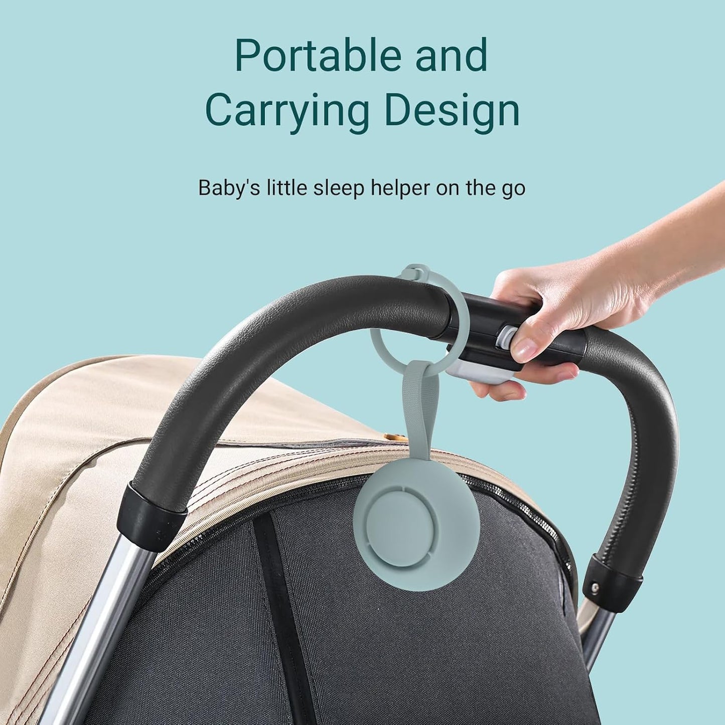 Portable Baby Sound Machine & Essentials for Babies & Kids-Putty