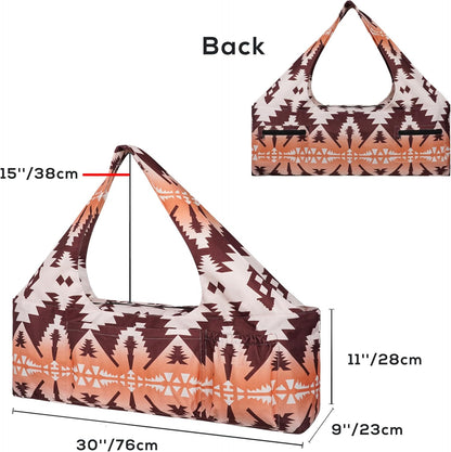 Yoga Mat Bag - Large Yoga Bag with Yoga Mat Strap, Zipper and Pockets - Yoga Bags and Carriers Fits All Your Stuff - Personalized Yoga Mat Bags for Women Fits Most Size Mats