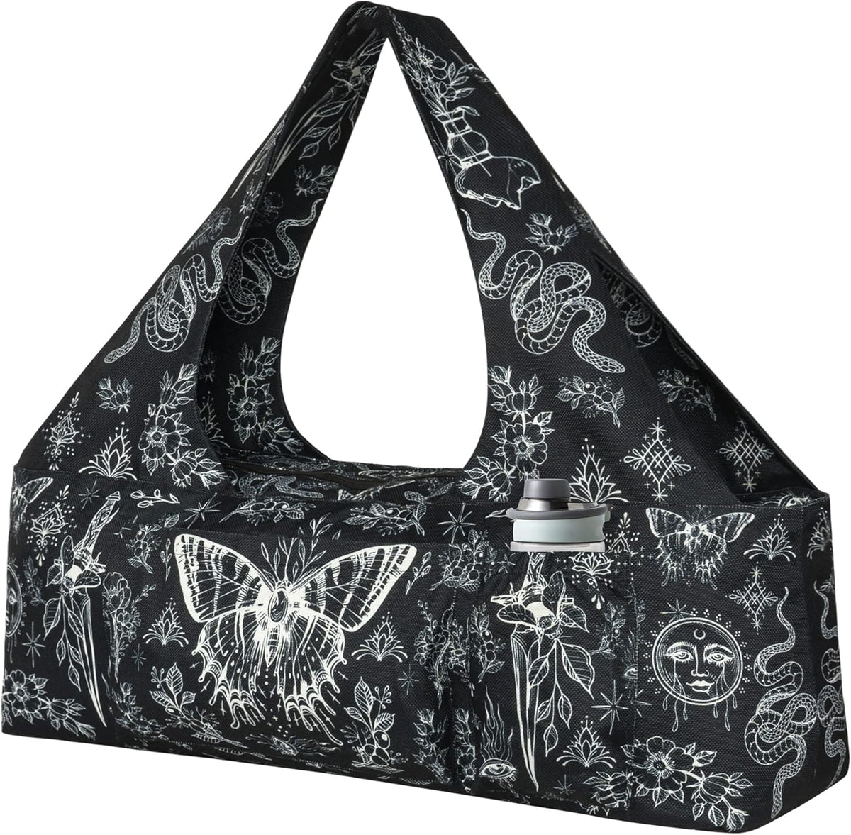 Yoga Mat Bag - Large Yoga Bag with Yoga Mat Strap, Zipper and Pockets - Yoga Bags and Carriers Fits All Your Stuff - Personalized Yoga Mat Bags for Women Fits Most Size Mats