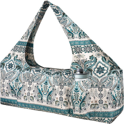Yoga Mat Bag - Large Yoga Bag with Yoga Mat Strap, Zipper and Pockets - Yoga Bags and Carriers Fits All Your Stuff - Personalized Yoga Mat Bags for Women Fits Most Size Mats