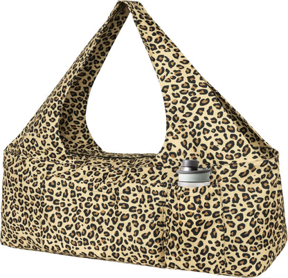 Yoga Mat Bag - Large Yoga Bag with Yoga Mat Strap, Zipper and Pockets - Yoga Bags and Carriers Fits All Your Stuff - Personalized Yoga Mat Bags for Women Fits Most Size Mats