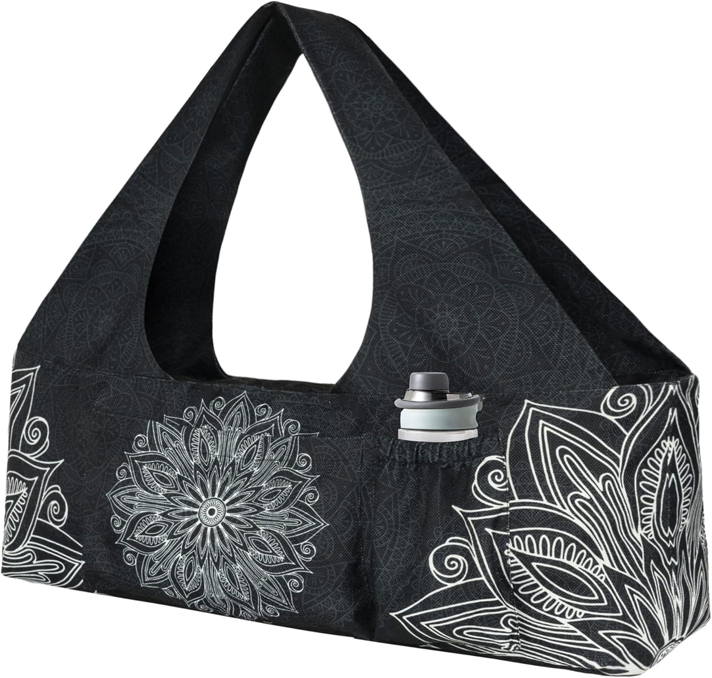 Yoga Mat Bag - Large Yoga Bag with Yoga Mat Strap, Zipper and Pockets - Yoga Bags and Carriers Fits All Your Stuff - Personalized Yoga Mat Bags for Women Fits Most Size Mats