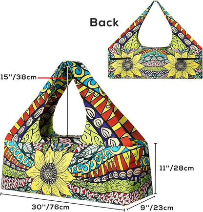 Yoga Mat Bag - Large Yoga Bag with Yoga Mat Strap, Zipper and Pockets - Yoga Bags and Carriers Fits All Your Stuff - Personalized Yoga Mat Bags for Women Fits Most Size Mats