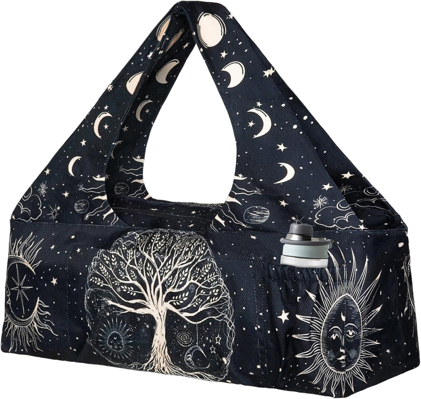 Yoga Mat Bag - Large Yoga Bag with Yoga Mat Strap, Zipper and Pockets - Yoga Bags and Carriers Fits All Your Stuff - Personalized Yoga Mat Bags for Women Fits Most Size Mats