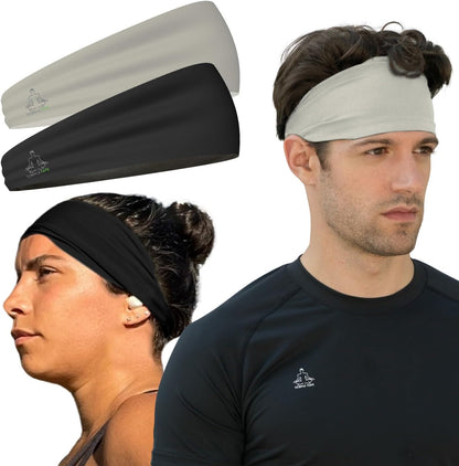 Sweat Band Workout Headbands for Women and Men - Sweatbands for Men - Moisture Wicking Sports Sweat Bands Headbands for Women, Running,Cycling,Yoga,Football Headband