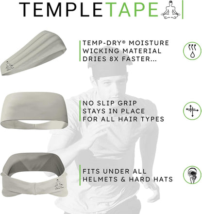 Sweat Band Workout Headbands for Women and Men - Sweatbands for Men - Moisture Wicking Sports Sweat Bands Headbands for Women, Running,Cycling,Yoga,Football Headband