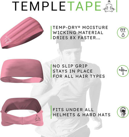 Sweat Band Workout Headbands for Women and Men - Sweatbands for Men - Moisture Wicking Sports Sweat Bands Headbands for Women, Running,Cycling,Yoga,Football Headband