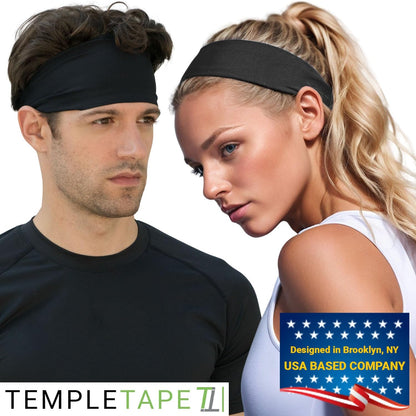 Sweat Band Workout Headbands for Women and Men - Sweatbands for Men - Moisture Wicking Sports Sweat Bands Headbands for Women, Running,Cycling,Yoga,Football Headband