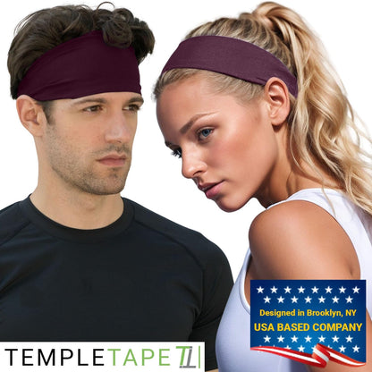 Sweat Band Workout Headbands for Women and Men - Sweatbands for Men - Moisture Wicking Sports Sweat Bands Headbands for Women, Running,Cycling,Yoga,Football Headband