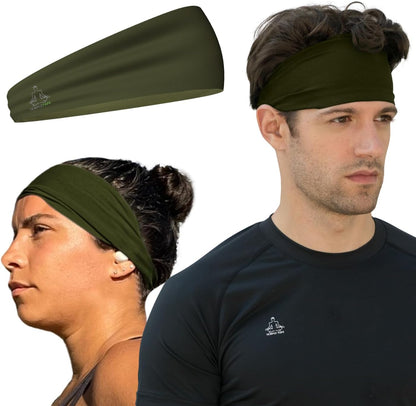 Sweat Band Workout Headbands for Women and Men - Sweatbands for Men - Moisture Wicking Sports Sweat Bands Headbands for Women, Running,Cycling,Yoga,Football Headband