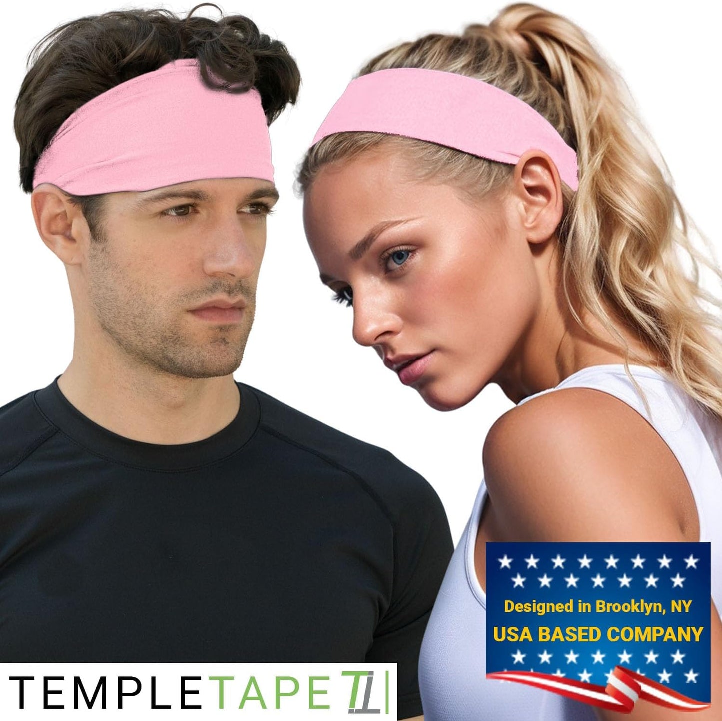 Sweat Band Workout Headbands for Women and Men - Sweatbands for Men - Moisture Wicking Sports Sweat Bands Headbands for Women, Running,Cycling,Yoga,Football Headband