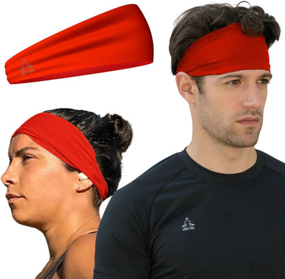 Sweat Band Workout Headbands for Women and Men - Sweatbands for Men - Moisture Wicking Sports Sweat Bands Headbands for Women, Running,Cycling,Yoga,Football Headband