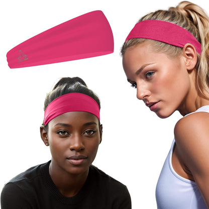Sweat Band Workout Headbands for Women and Men - Sweatbands for Men - Moisture Wicking Sports Sweat Bands Headbands for Women, Running,Cycling,Yoga,Football Headband