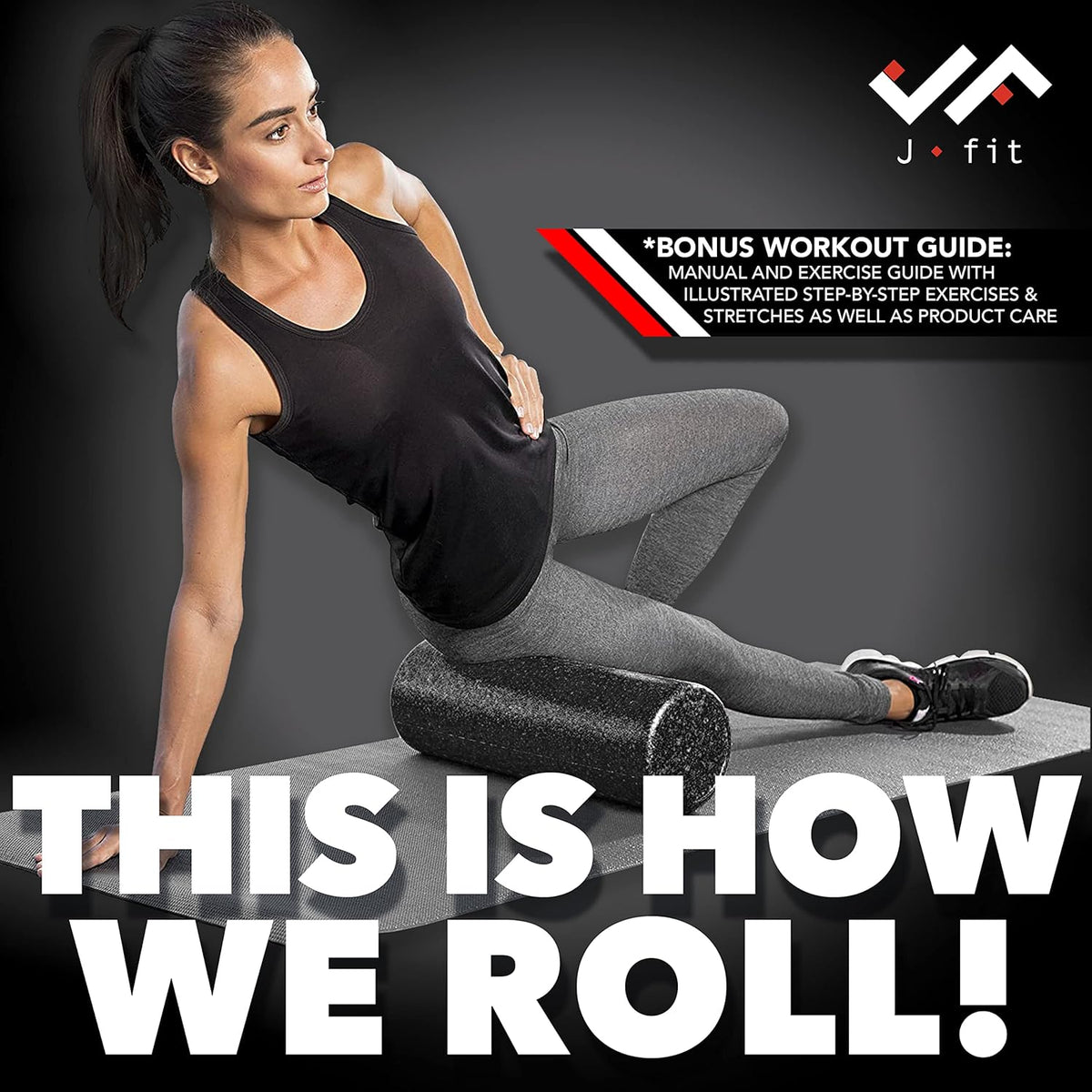 High Density Foam Roller – EPP Deep Tissue Massage Roller for Muscle Recovery, Myofascial Release & Stretching