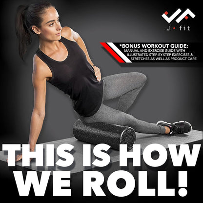 High Density Foam Roller – EPP Deep Tissue Massage Roller for Muscle Recovery, Myofascial Release & Stretching