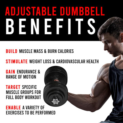 Barbell Adjustable Dumbbell Weight Set | Multiple Options