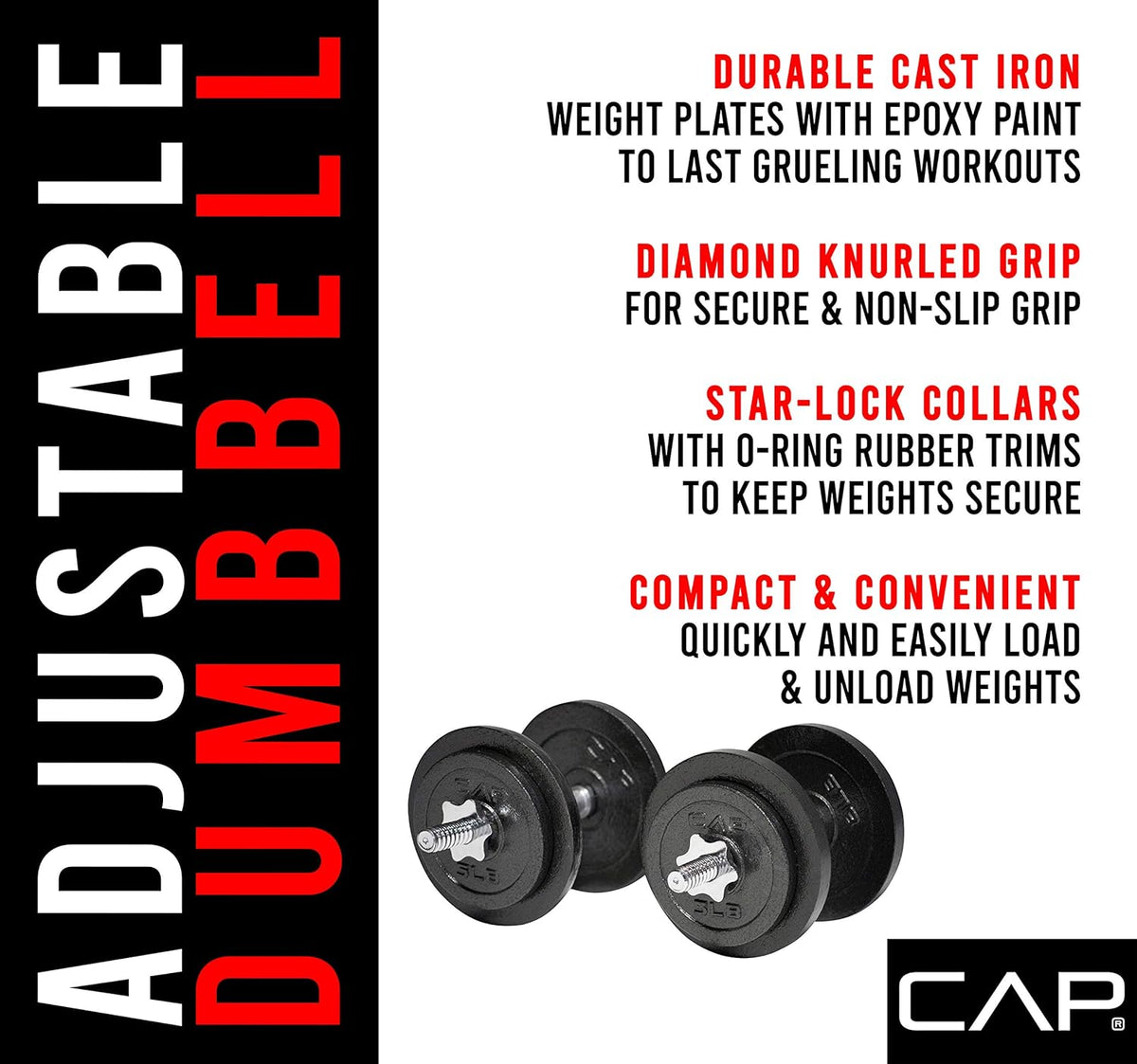 Barbell Adjustable Dumbbell Weight Set | Multiple Options