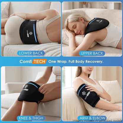 Dual-Gel 30-Min Cooling Neck Ice Pack Wrap, M