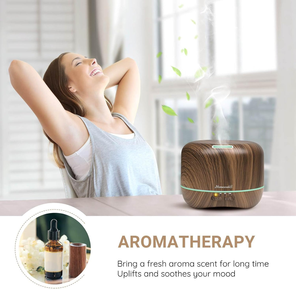 Essential Oil Diffuser for Room Aromatherapy Scent Diffuser