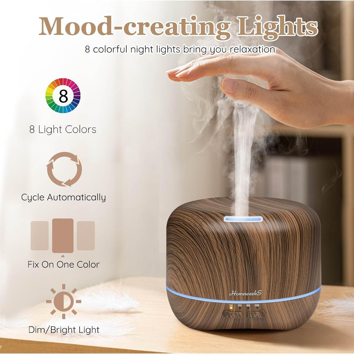 Essential Oil Diffuser for Room Aromatherapy Scent Diffuser