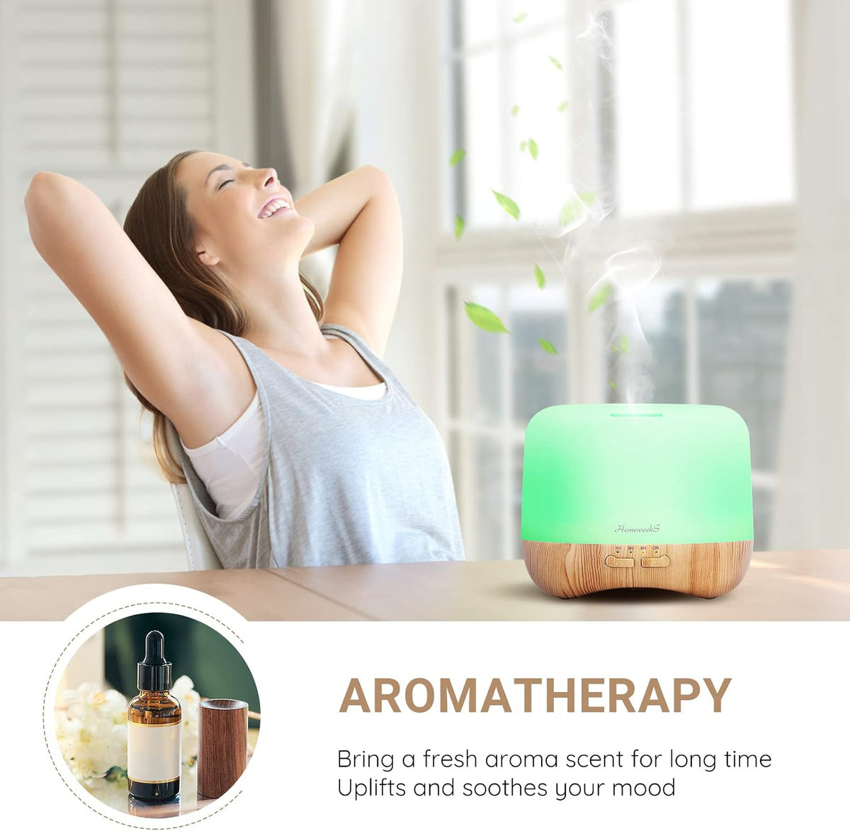 Essential Oil Diffuser for Room Aromatherapy Scent Diffuser