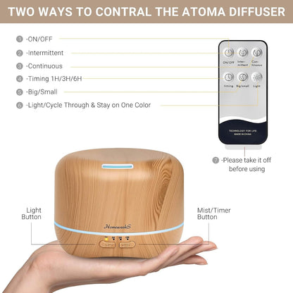 Essential Oil Diffuser for Room Aromatherapy Scent Diffuser