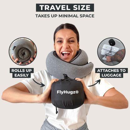 ® Neck Travel Pillow Memory Foam Neck Pillow, Gray