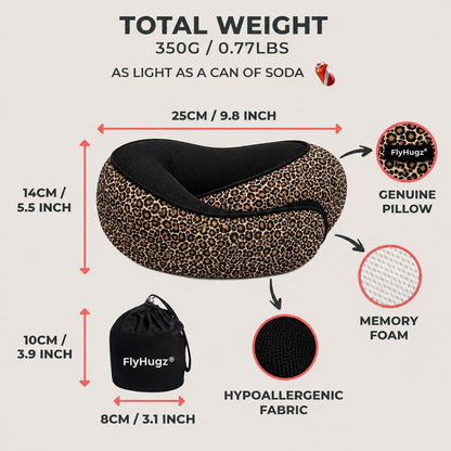 ® Neck Travel Pillow Memory Foam Neck Pillow, Gray