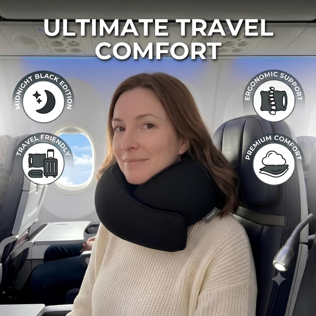 ® Neck Travel Pillow Memory Foam Neck Pillow, Gray