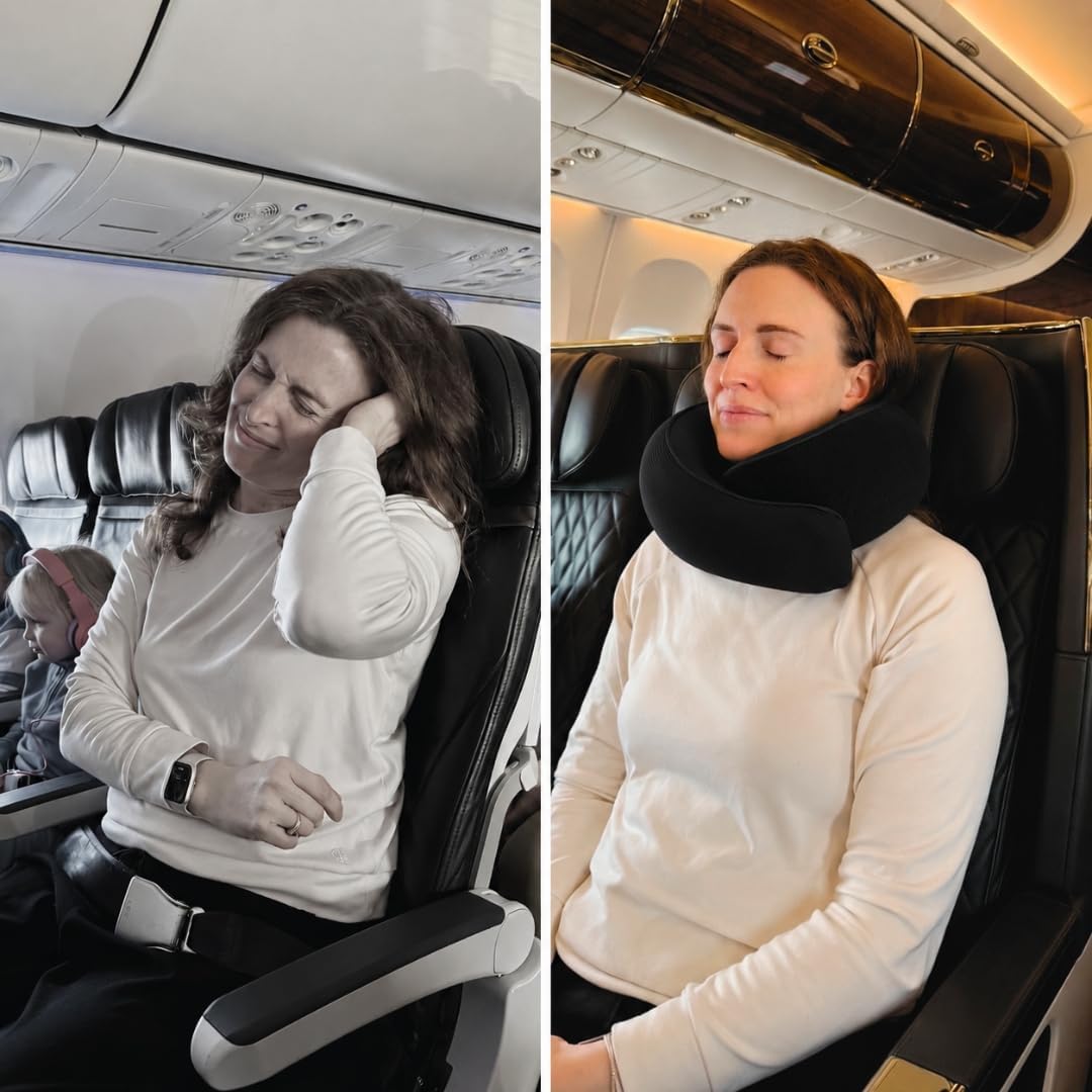 ® Neck Travel Pillow Memory Foam Neck Pillow, Gray