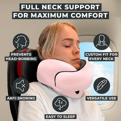 ® Neck Travel Pillow Memory Foam Neck Pillow, Gray