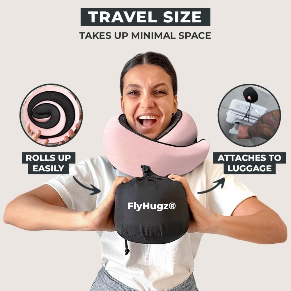 ® Neck Travel Pillow Memory Foam Neck Pillow, Gray