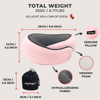 ® Neck Travel Pillow Memory Foam Neck Pillow, Gray