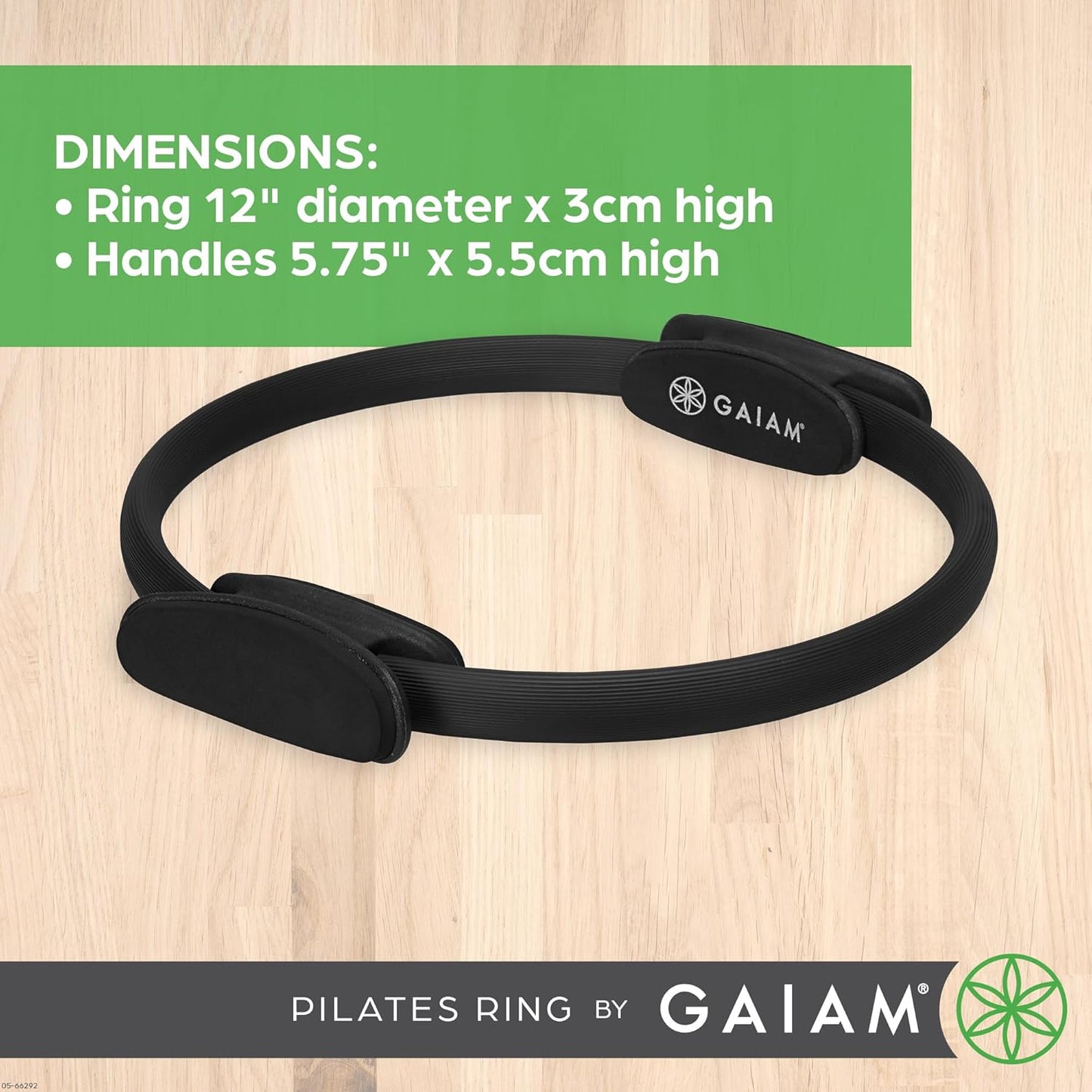 Pilates Ring Fitness Circle - Lightweight & Durable Foam Padded Handles, Flexible Resistance Exercise Equipment for Toning Arms, Thighs/Legs & Core