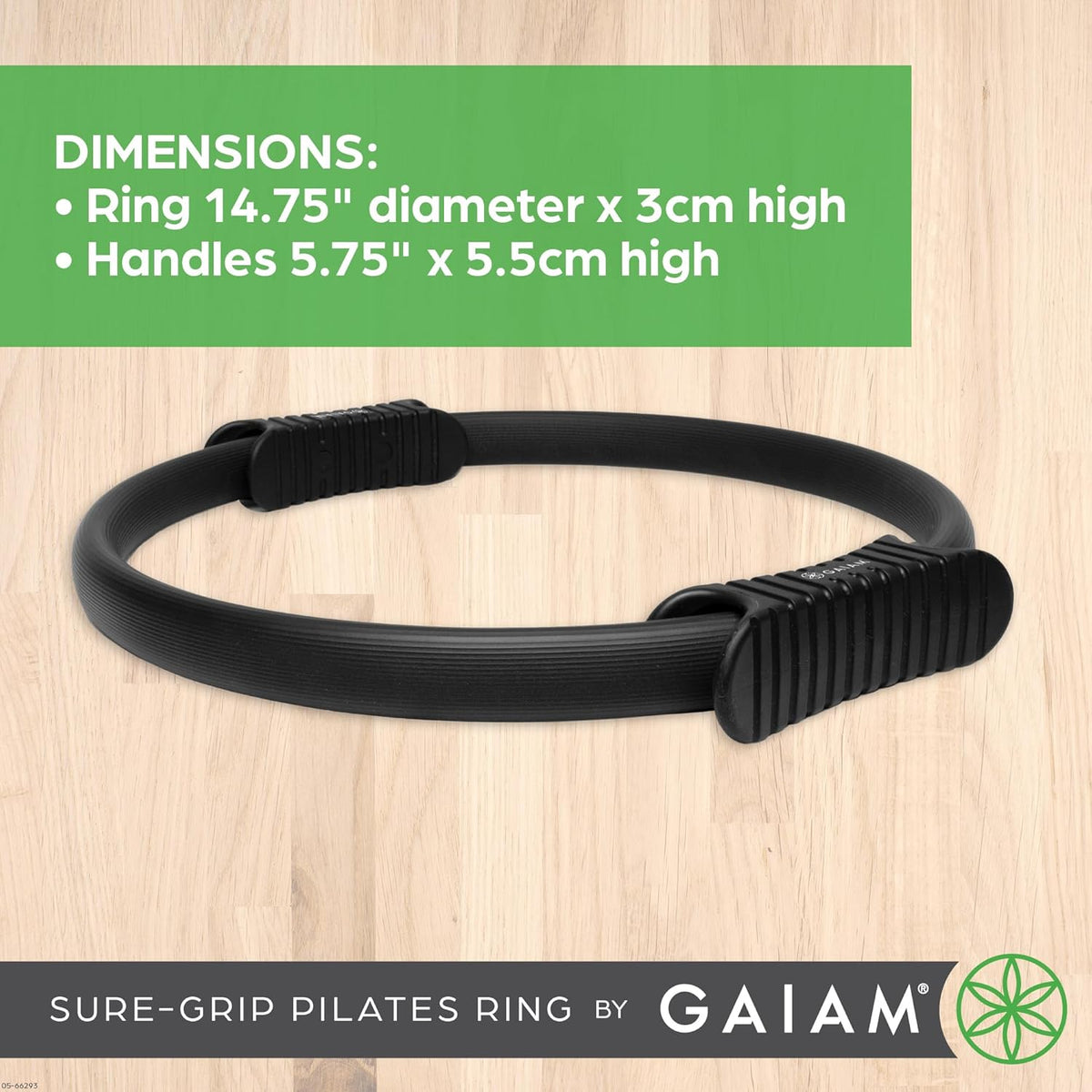 Pilates Ring Fitness Circle - Lightweight & Durable Foam Padded Handles, Flexible Resistance Exercise Equipment for Toning Arms, Thighs/Legs & Core