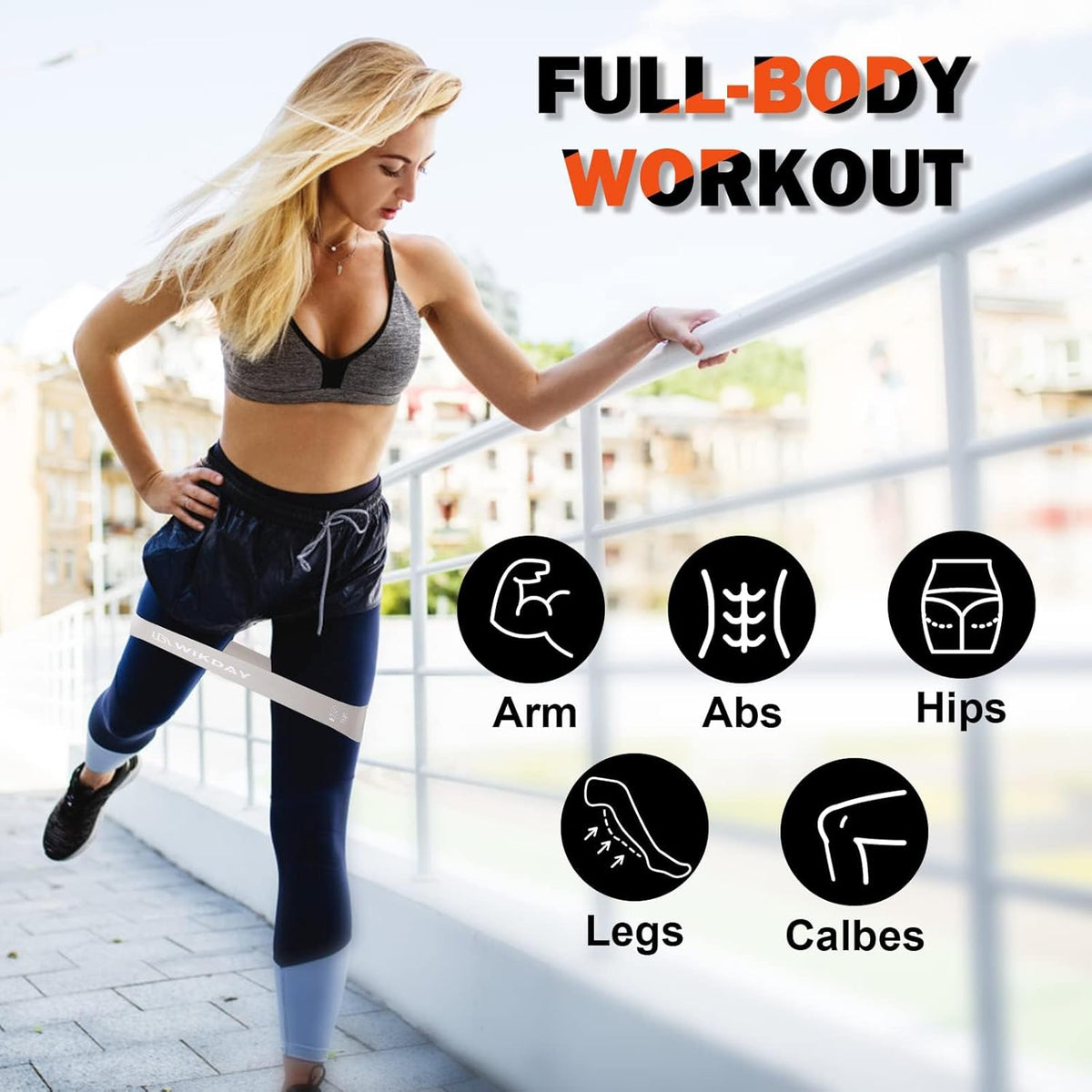 Exercise Resistance Bands with Handles for Working Out Workout Bands Set with Door Anchor for Physical Therapy, Yoga, Pilates