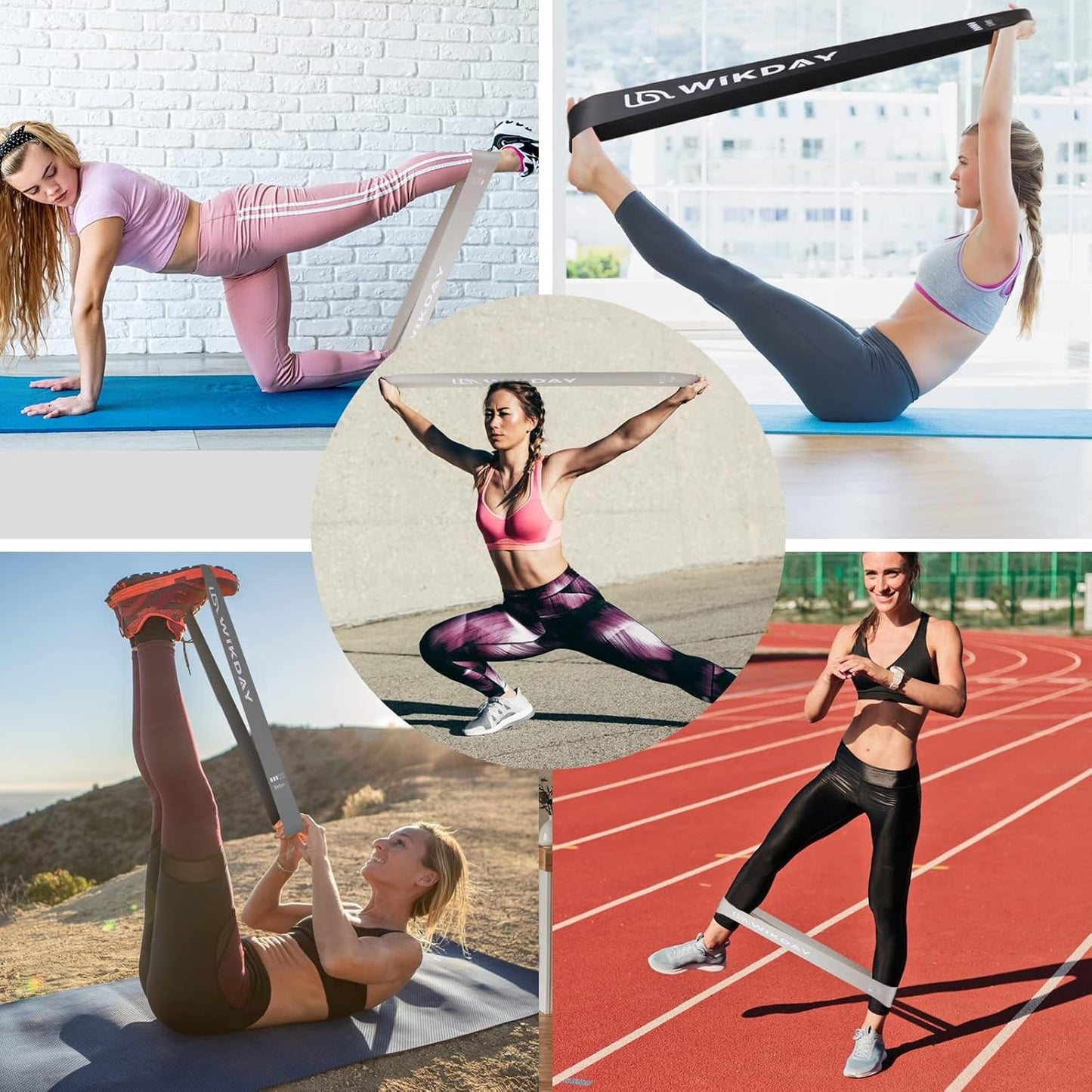 Exercise Resistance Bands with Handles for Working Out Workout Bands Set with Door Anchor for Physical Therapy, Yoga, Pilates